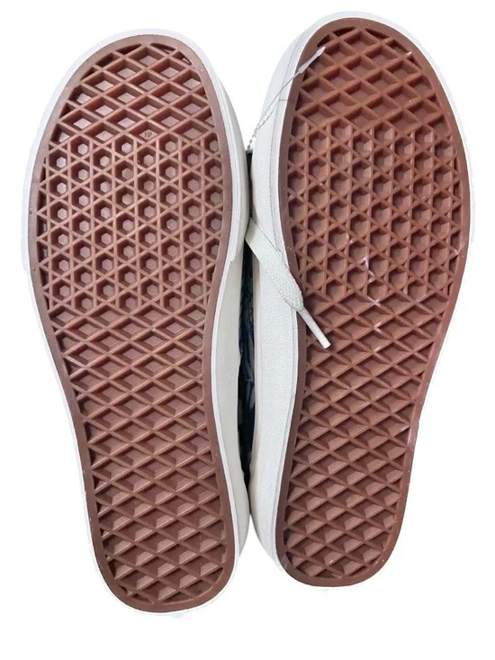 Vans Blue & White Leaf Print Low-Top Sneakers - Picture 7 of 7